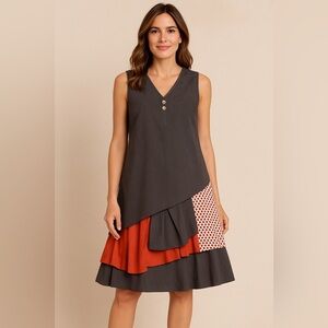 Mislook Brand Tunic SMALL Tan Boho Upcycled‎  NWOT Hippie Romantic Top Cottage